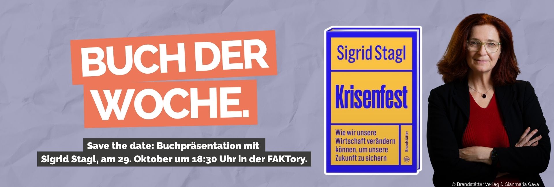 Buch der Woche: Krisenfest von Sigrid Stagl